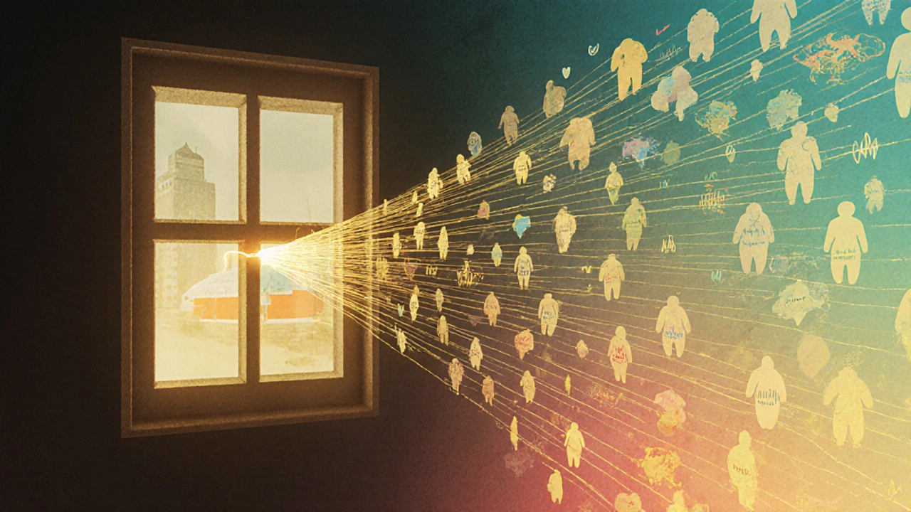 Golden thread connecting Louise Brown to millions of IVF babies worldwide.