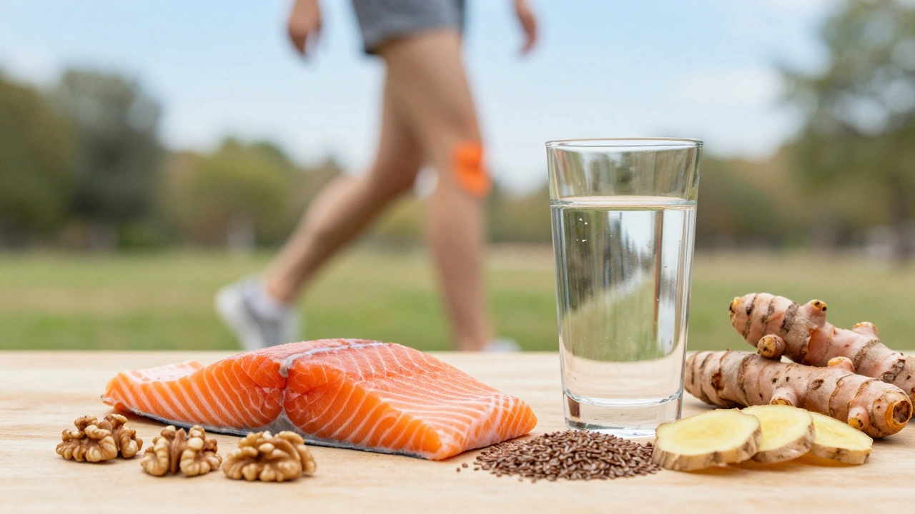 Anti-inflammatory foods like salmon and turmeric for joint health