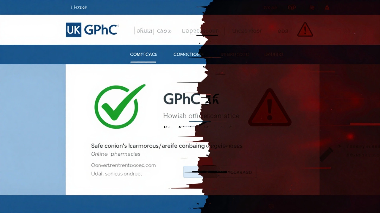 Comparison of legitimate vs illegal online pharmacy websites